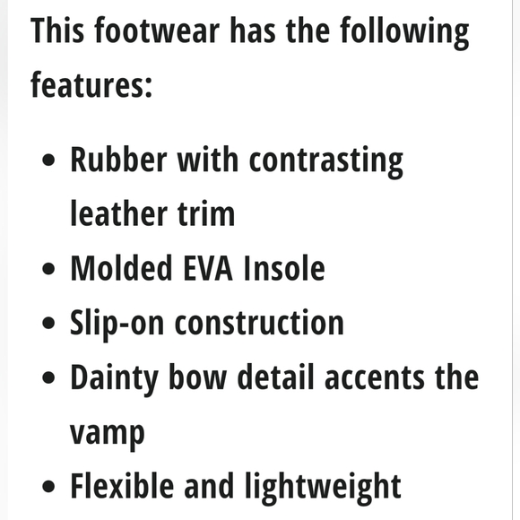 chooka Black Duck Skimmer Rubber + Faux Leather Rain Slip On Flats NWT US 10 - Picture 14 of 16